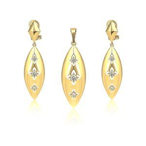 Charles Delon Pendant Earrings Jewelry Set
